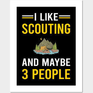 3 People Scouting Scout Scouts Posters and Art